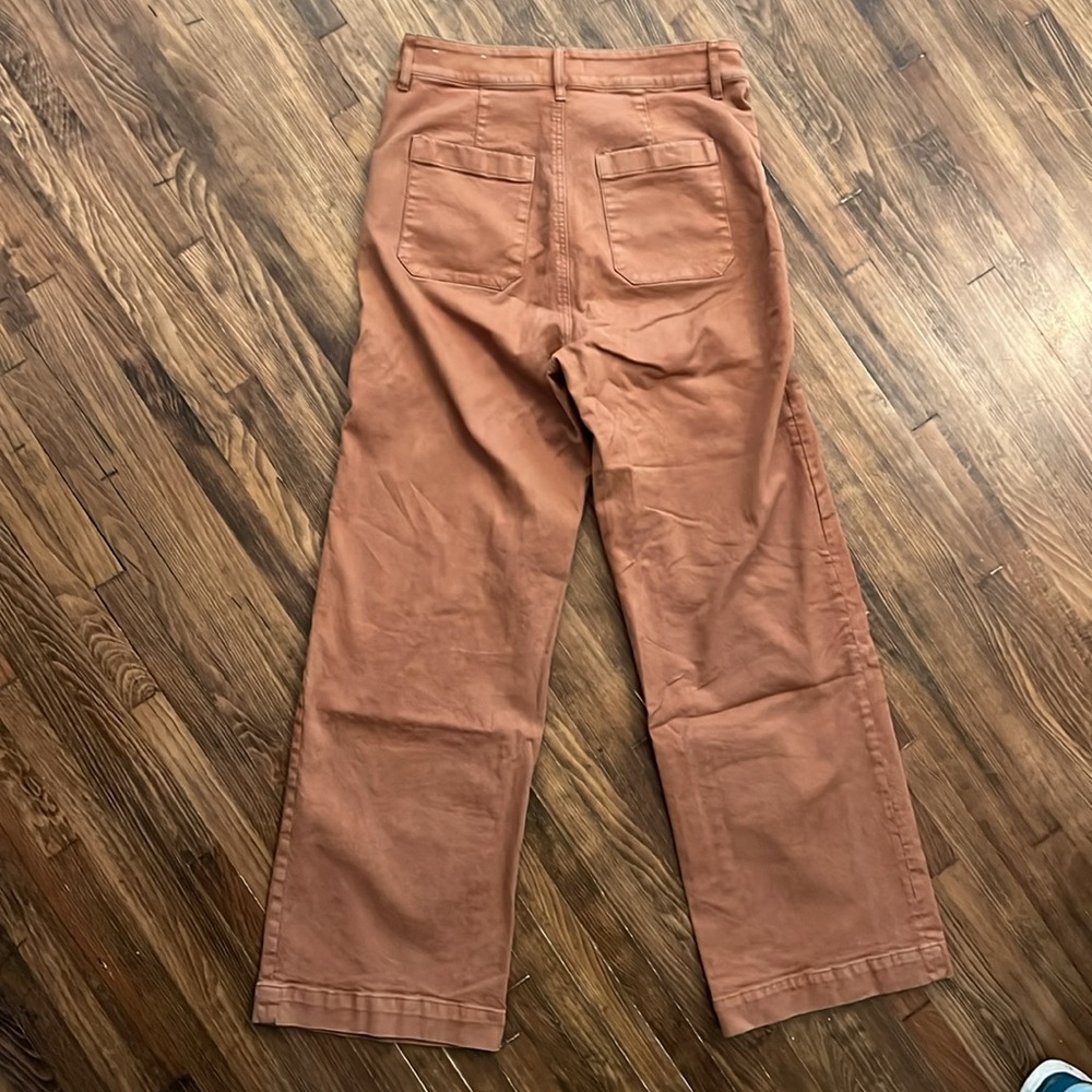 LOFT Wide Leg Pants in Rust - Picture 4 of 4
